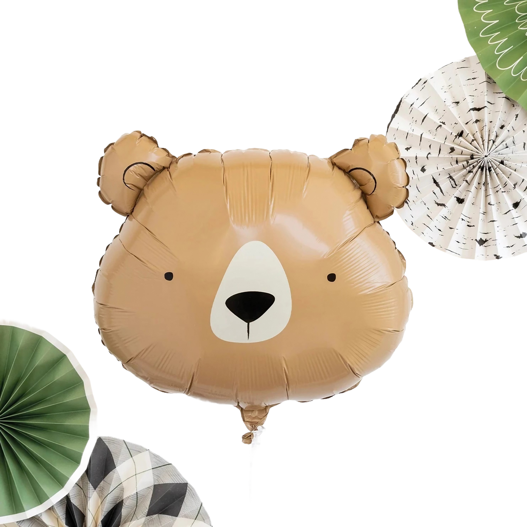 ADVENTURE BEAR SHAPED BALLOON My Mind's Eye Bonjour Fete - Party Supplies