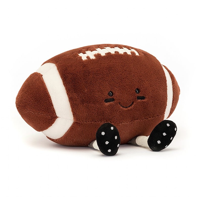 AMUSEABLE FOOTBALL BY JELLYCAT Jellycat Dolls & Stuffed Animals Bonjour Fete - Party Supplies