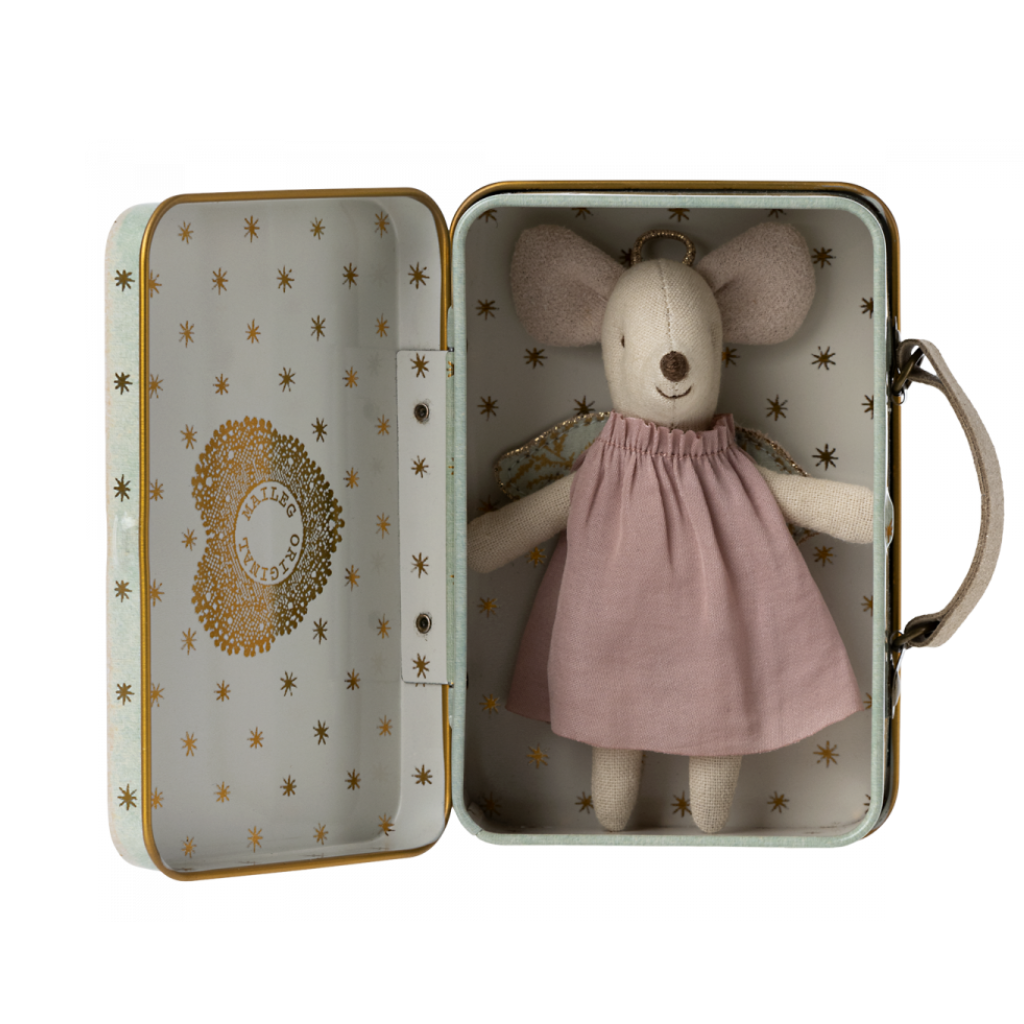 Angel Mouse In Suitcase Bonjour Fete Party Supplies Dolls & Stuffed Animals