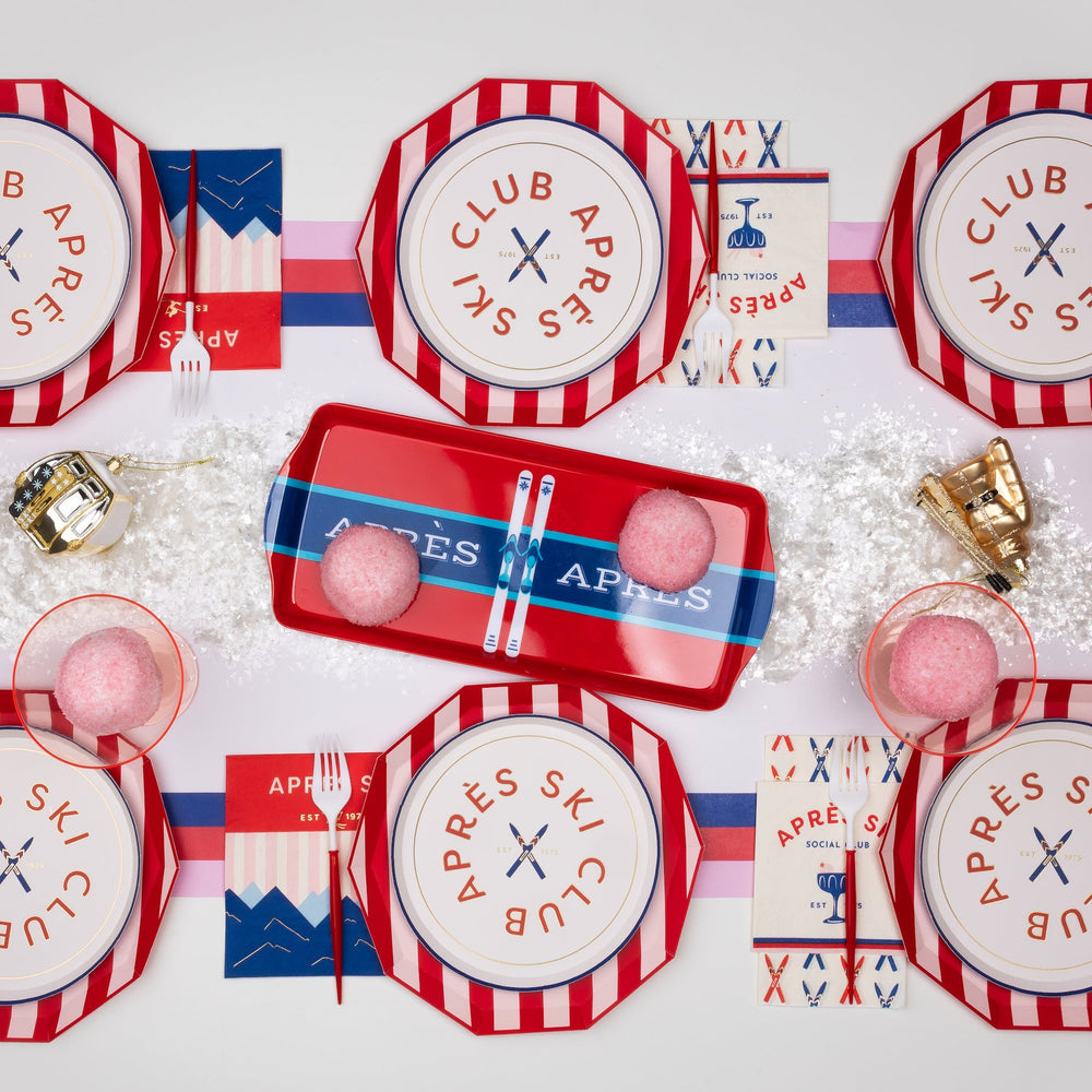 APRES SKI TABLE RUNNER Bonjour Fête Table Covers & Placemats APRES SKI TABLE RUNNER Bonjour Fete - Party Supplies