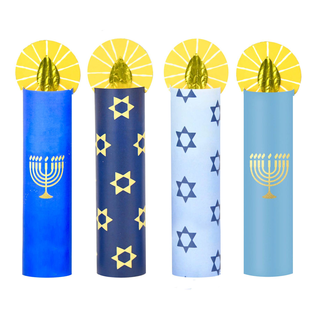 HANUKKAH SURPRISE CANDLE TOPS Malibu Hanukkah Bonjour Fete - Party Supplies