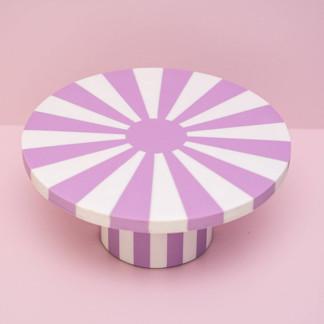 Lilac Sunburst Resin Cake Stand Bonjour Fete Party Supplies Cake Stands
