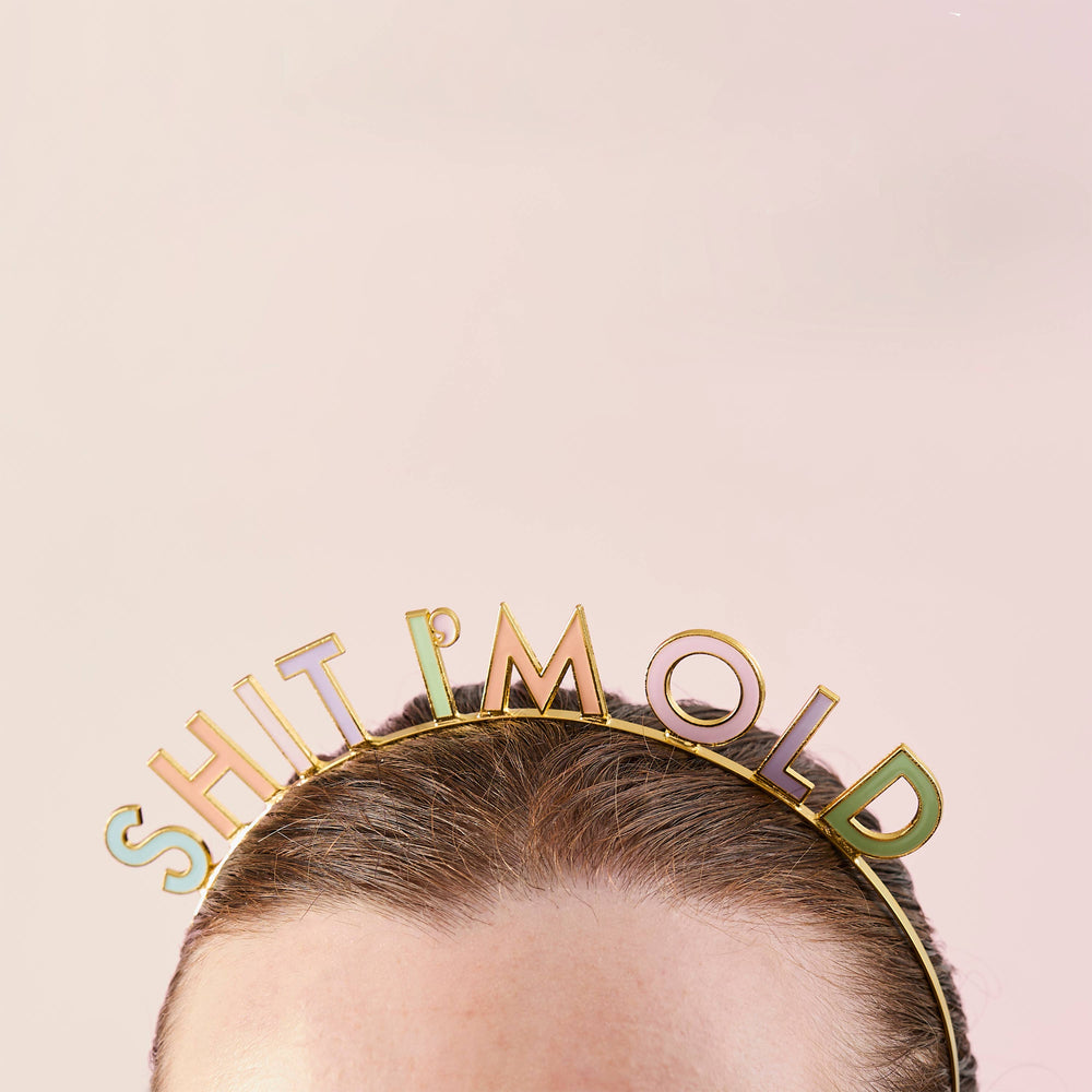 Shit I'm Old Metal Headband Hootyballoo by Club Green Shit I'm Old Metal Headband Bonjour Fete - Party Supplies