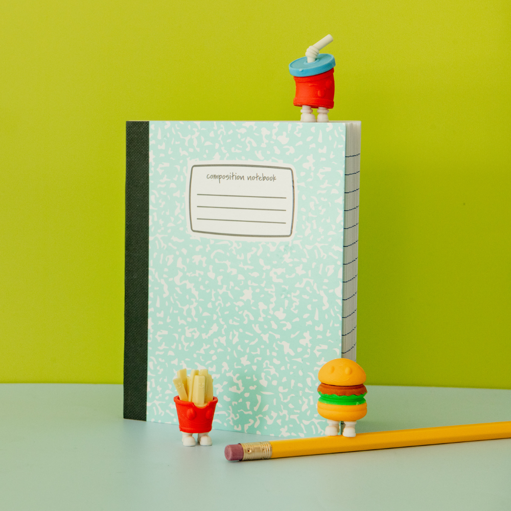 FAST FOOD ERASER SET Jollity & Co. + Daydream Society Arts & Crafts FAST FOOD ERASER SET Bonjour Fete - Party Supplies
