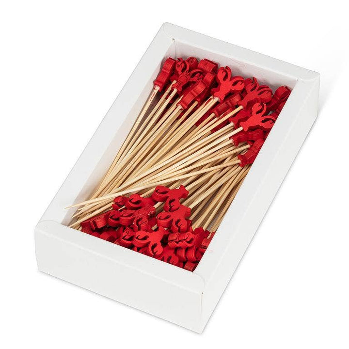 100 Piece Lobster Pick-Red-4.5"L Abbott 100 Piece Lobster Pick-Red-4.5"L Bonjour Fete - Party Supplies