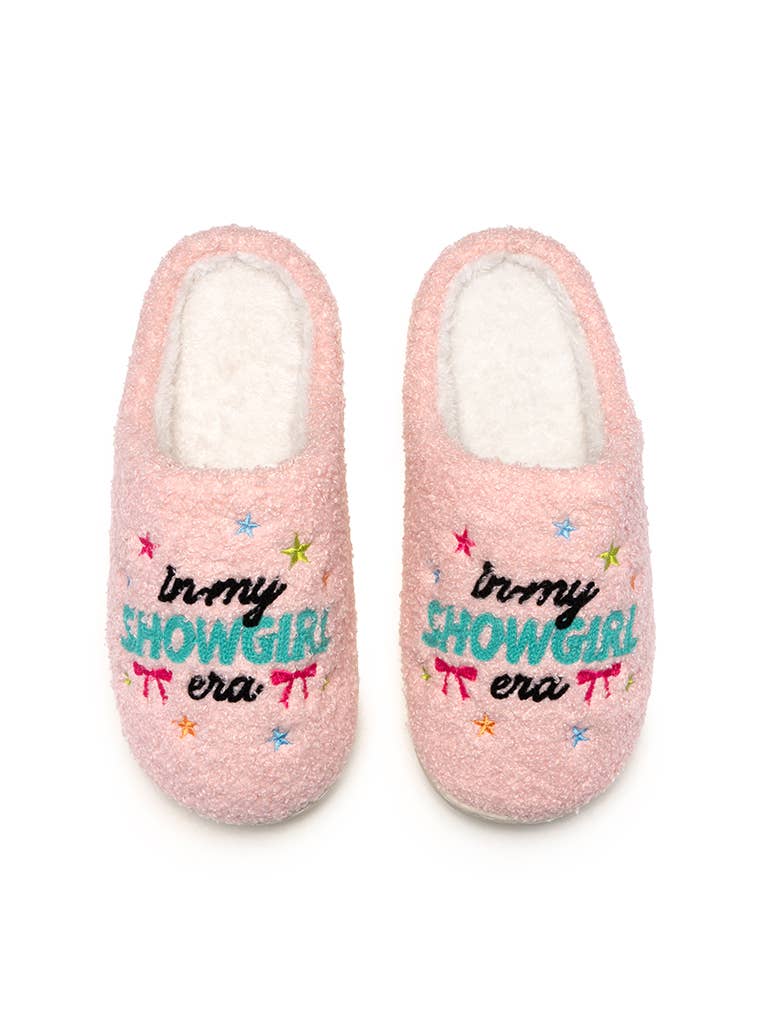 Indoor / Outdoor Slippers - "In My Showgirl Era" - Pale Pink: M/L Living Royal Indoor / Outdoor Slippers - "In My Showgirl Era" - Pale Pink: M/L Bonjour Fete - Party Supplies