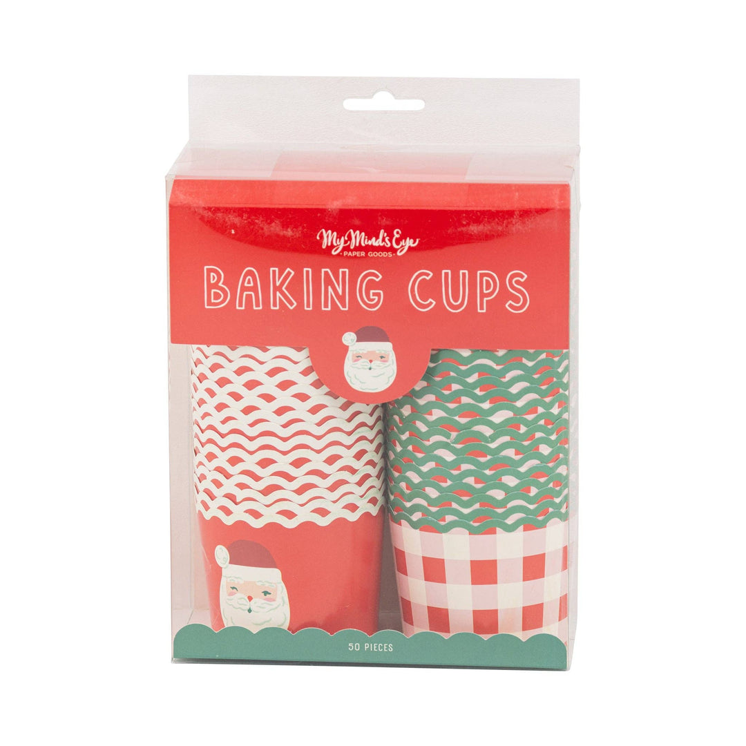 PLCC2249 - Santa Plaid 5 oz Baking Cups My Mind’s Eye PLCC2249 - Santa Plaid 5 oz Baking Cups Bonjour Fete - Party Supplies