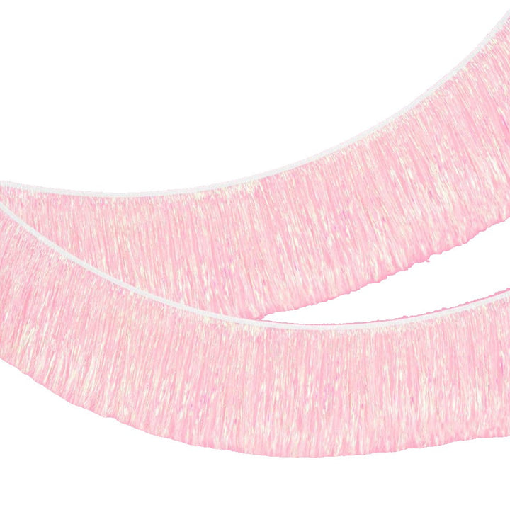 WHITE IRIDESCENT FRINGE BANNER xo, Fetti xo, Fetti Collective WHITE IRIDESCENT FRINGE BANNER Bonjour Fete - Party Supplies