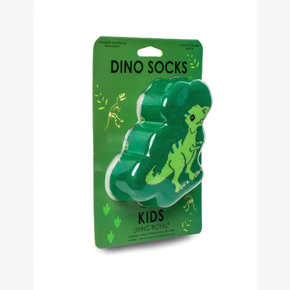 3D Packaged Crew Socks - Kids - Dinosaur - "Rawr" - Green Living Royal 3D Packaged Crew Socks - Kids - Dinosaur - "Rawr" - Green Bonjour Fete - Party Supplies