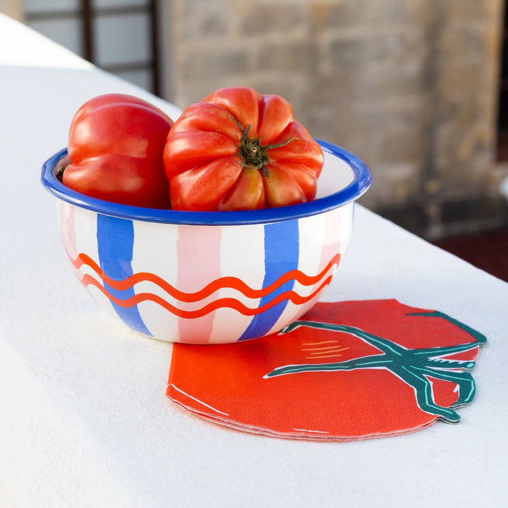 TOMATO SHAPED NAPKINS Talking Tables USA Napkins TOMATO SHAPED NAPKINS Bonjour Fete - Party Supplies