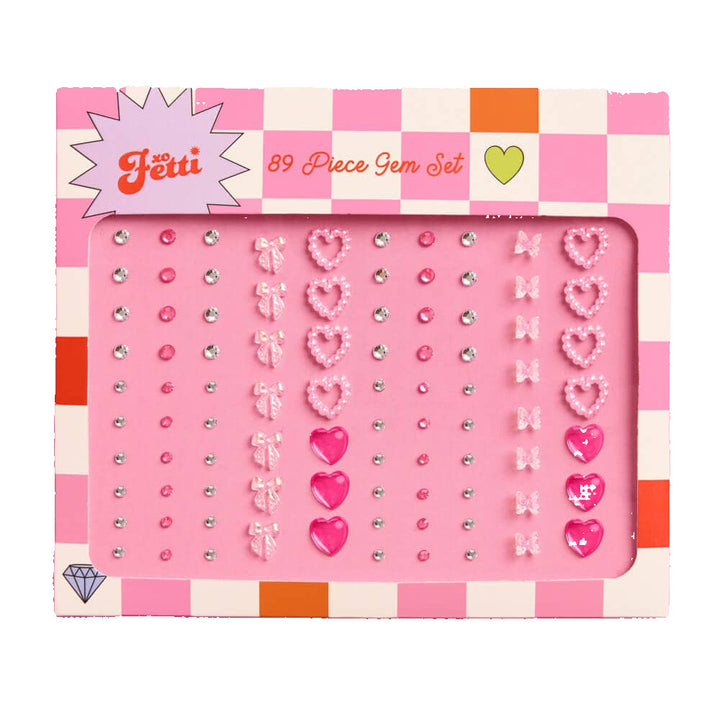 VALENTINES DAY FACE GEM SET xo, Fetti Valentine's Day Accessories VALENTINES DAY FACE GEM SET Bonjour Fete - Party Supplies