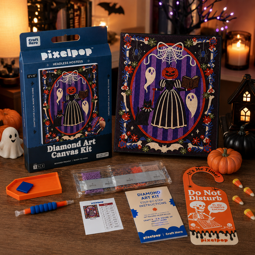 Halloween Diamond Art Kit | Headless Hostess | DIY