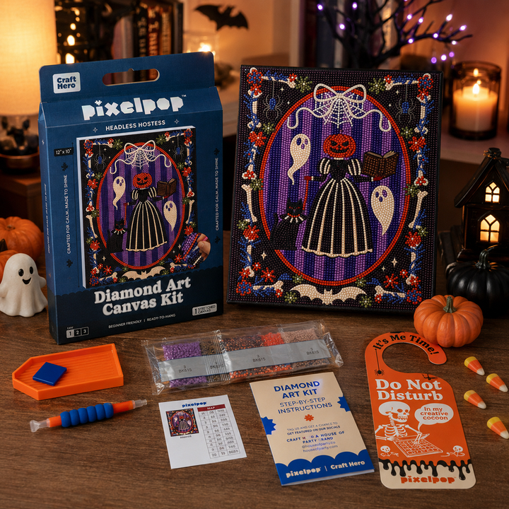 Halloween Diamond Art Kit | Headless Hostess | DIY