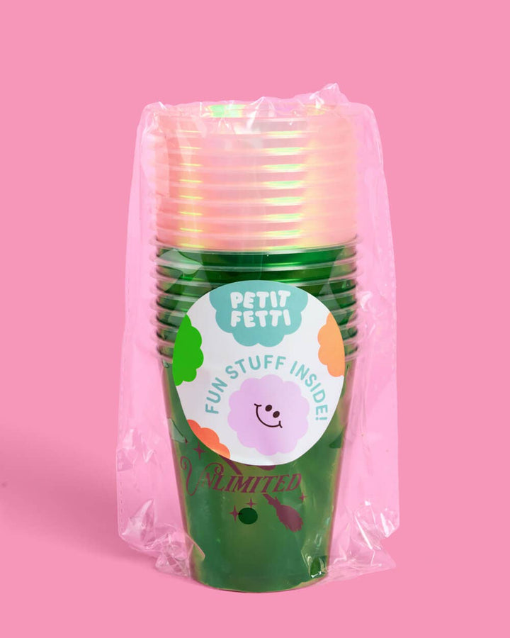 Emerald City Cups - 16 plastic cups,Emerald City Cupcake Set - 24 sets of liners + toppers, wizard, witch, pink, green xo, Fetti Emerald City Cups - 16 plastic cups,Emerald City Cupcake Set - 24 sets of liners + toppers, wizard, witch, pink, green Bonjour Fete - Party Supplies