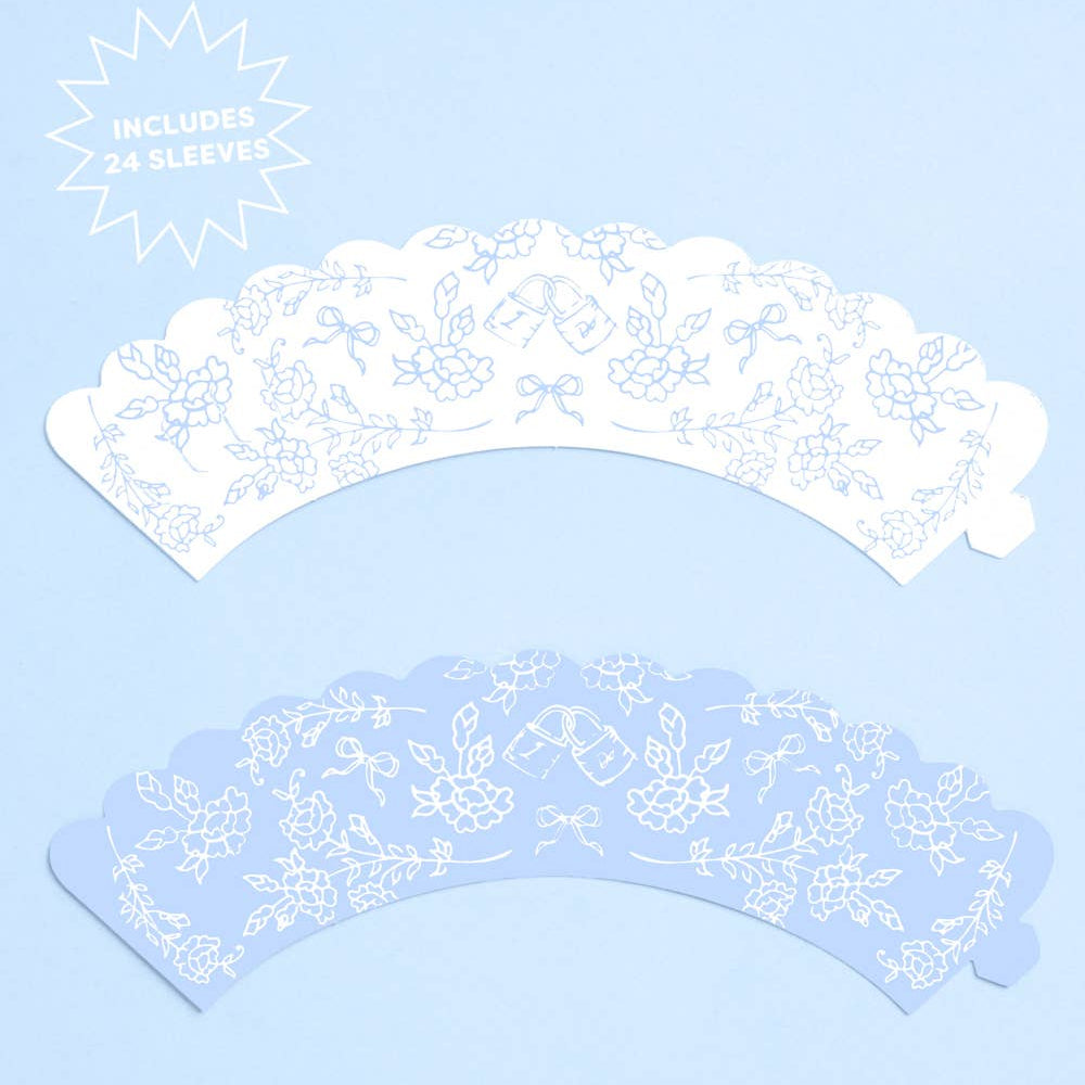 Bridal Cupcake Toppers (24) | bachelorette, something blue xo, Fetti Bridal Cupcake Toppers (24) | bachelorette, something blue Bonjour Fete - Party Supplies