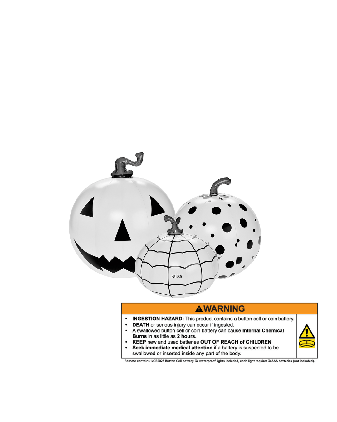 INFLATABLE HALLOWEEN PUMPKIN DECOR Funboy Halloween Decor INFLATABLE HALLOWEEN PUMPKIN DECOR Bonjour Fete - Party Supplies