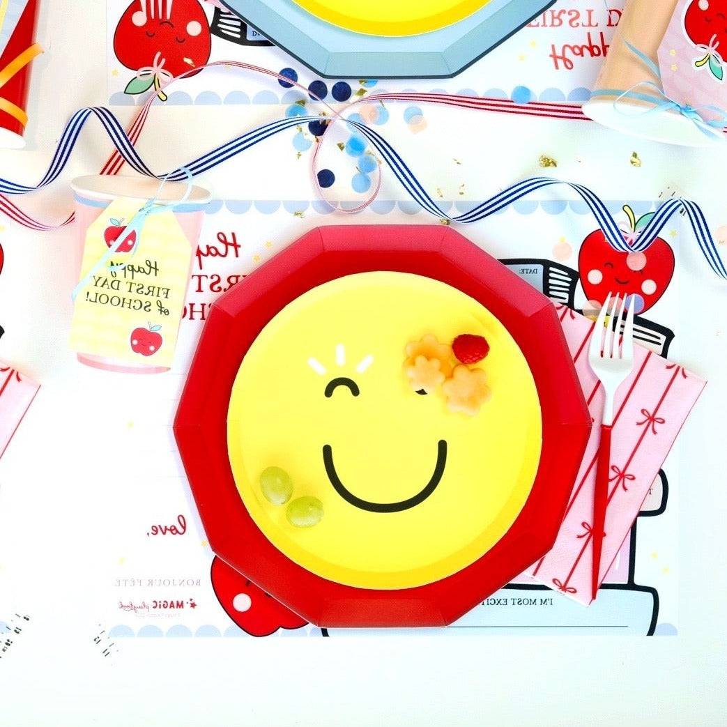 CHERRY RED PREMIUM DINNER PLATES Bonjour Fete Plates Bonjour Fete - Party Supplies