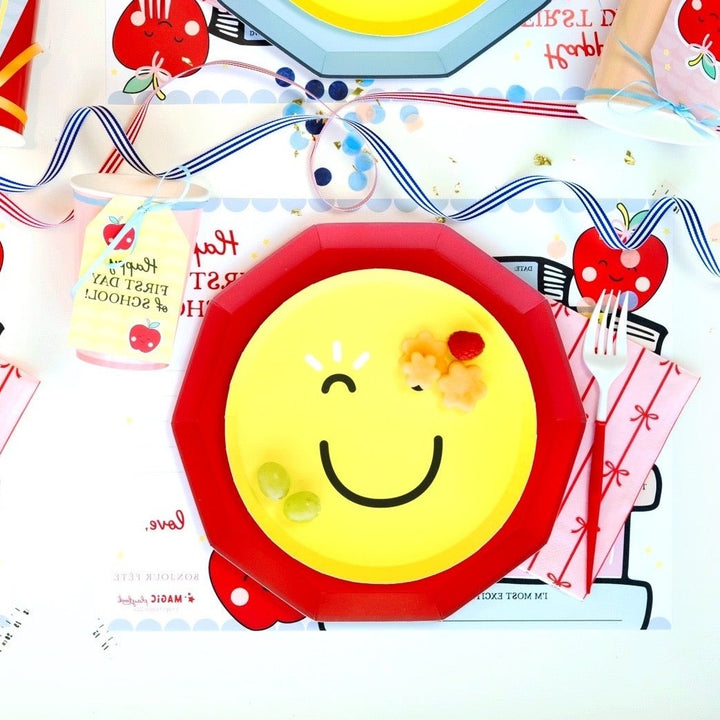 CHERRY RED PREMIUM DINNER PLATES Bonjour Fete Plates Bonjour Fete - Party Supplies
