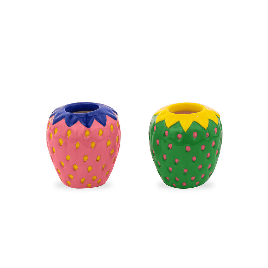 Candle Holder Set - Strawberries ban.do candle holder Candle Holder Set - Strawberries Bonjour Fete - Party Supplies