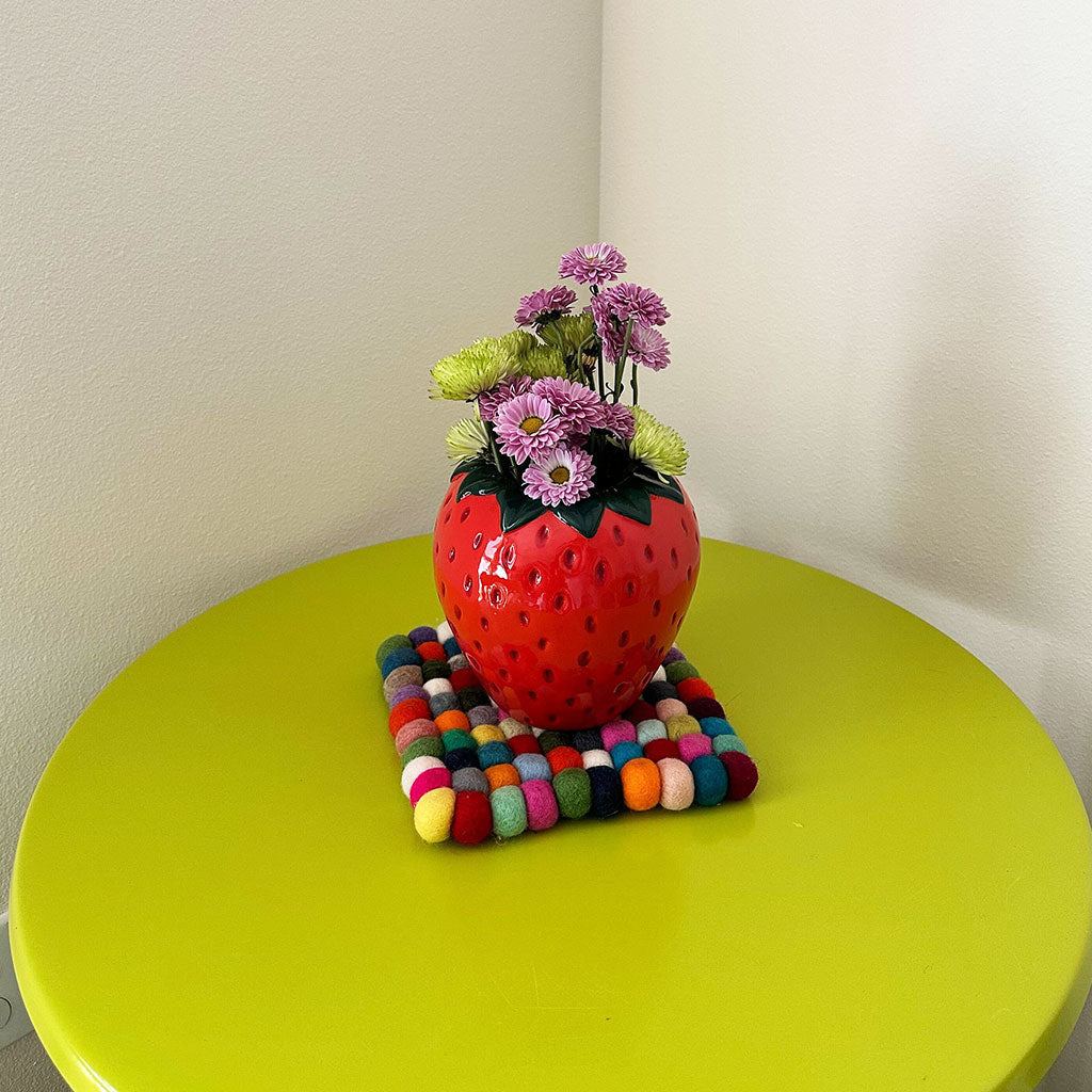 Strawberry Field Vase ban.do vase Strawberry Field Vase Bonjour Fete - Party Supplies