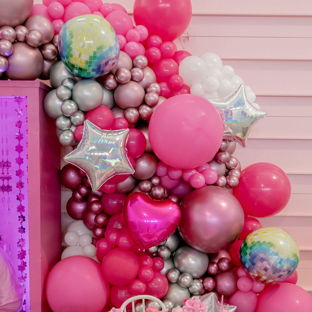 RAINBOW DISCO BALL BALLOON Party Brands Bonjour Fete - Party Supplies