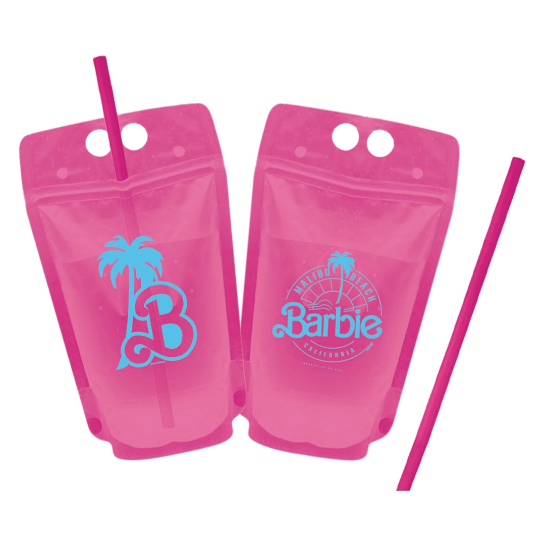 BARBIE DRINK POUCHES Amscan Bonjour Fete - Party Supplies