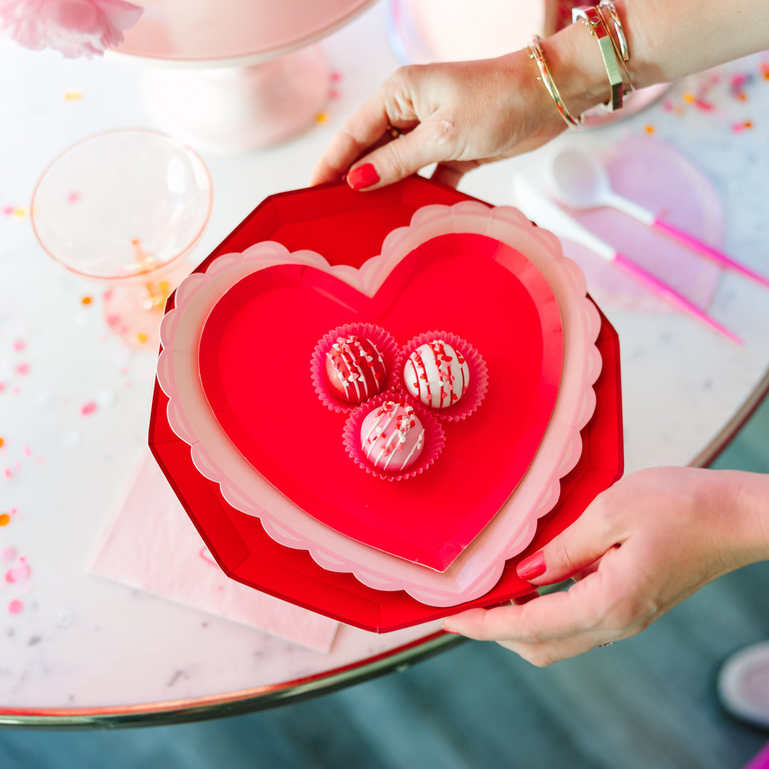 Red Heart Table Confetti Valentine's Day Anniversary Party Decor