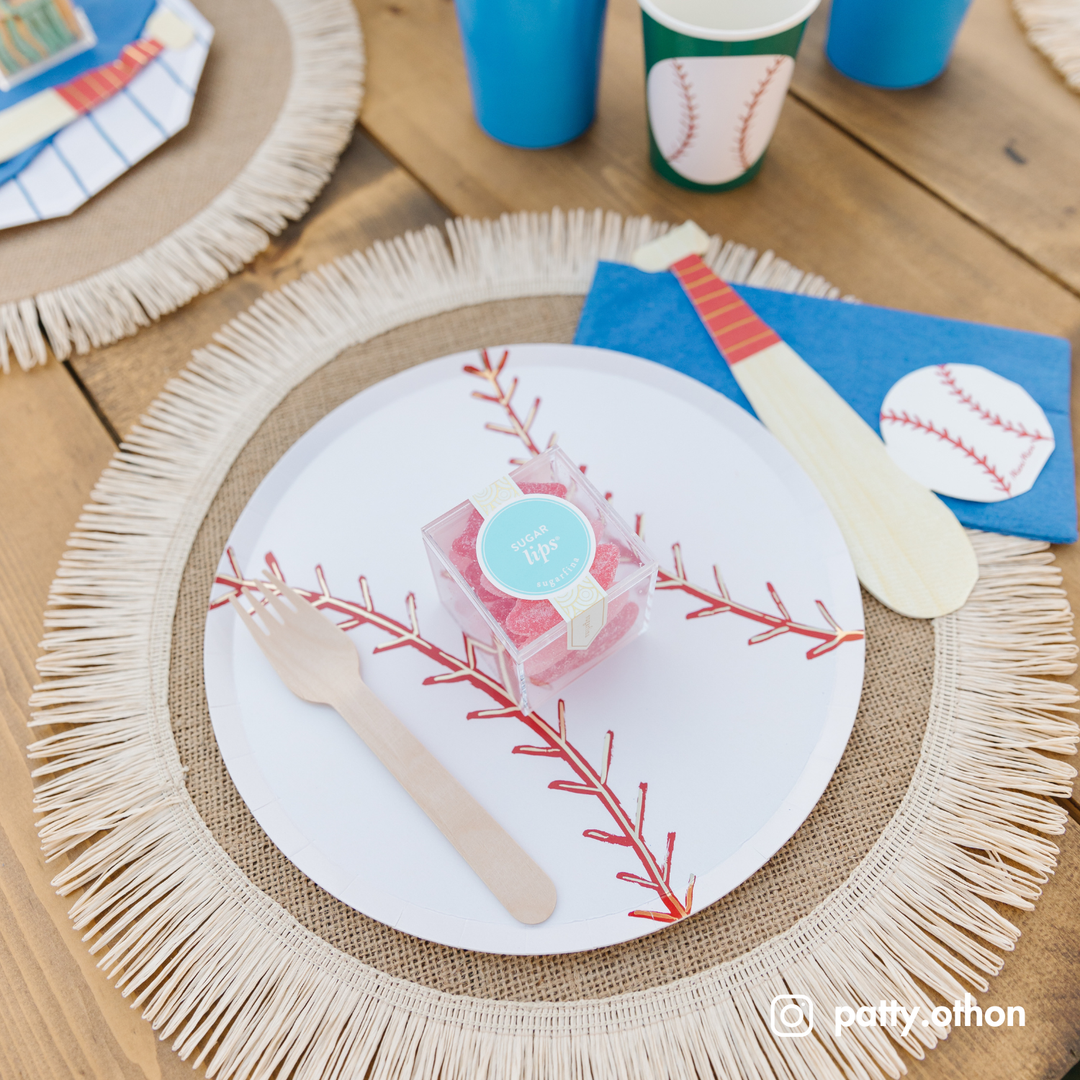 BASEBALL PLATES Meri Meri Plates Bonjour Fete - Party Supplies