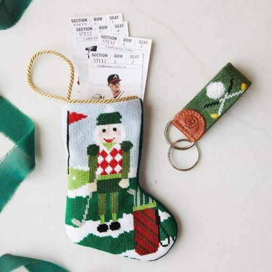 CHRISTMAS BIRDIE GOLFING NUTCRACKER BAUBLE STOCKING Bauble Stockings Bauble Stockings Bonjour Fete - Party Supplies