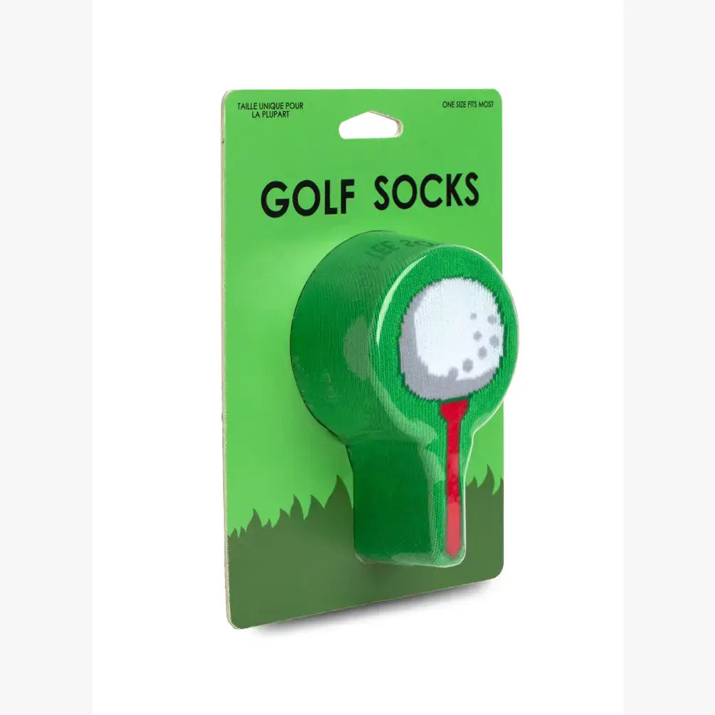 3D Packaged Crew Socks - Golf Ball on Tee - Green Living Royal 3D Packaged Crew Socks - Golf Ball on Tee - Green Bonjour Fete - Party Supplies