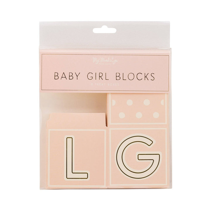 BAB1109 - Pink Block Treat Box My Mind’s Eye BAB1109 - Pink Block Treat Box Bonjour Fete - Party Supplies
