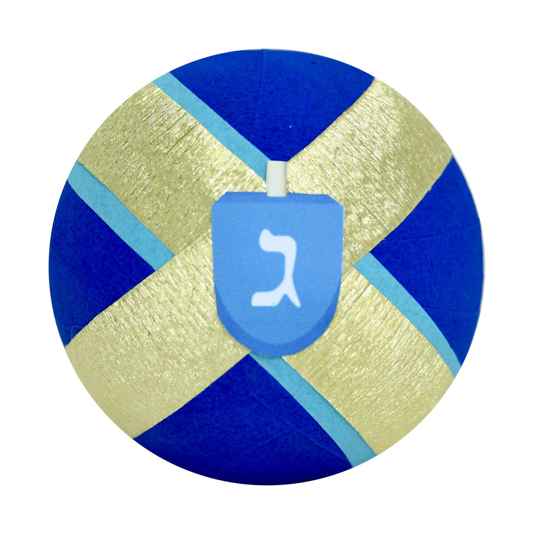 Deluxe Surprise Ball - Hanukkah - Metallic Stripes TOPS Malibu Deluxe Surprise Ball - Hanukkah - Metallic Stripes Bonjour Fete - Party Supplies