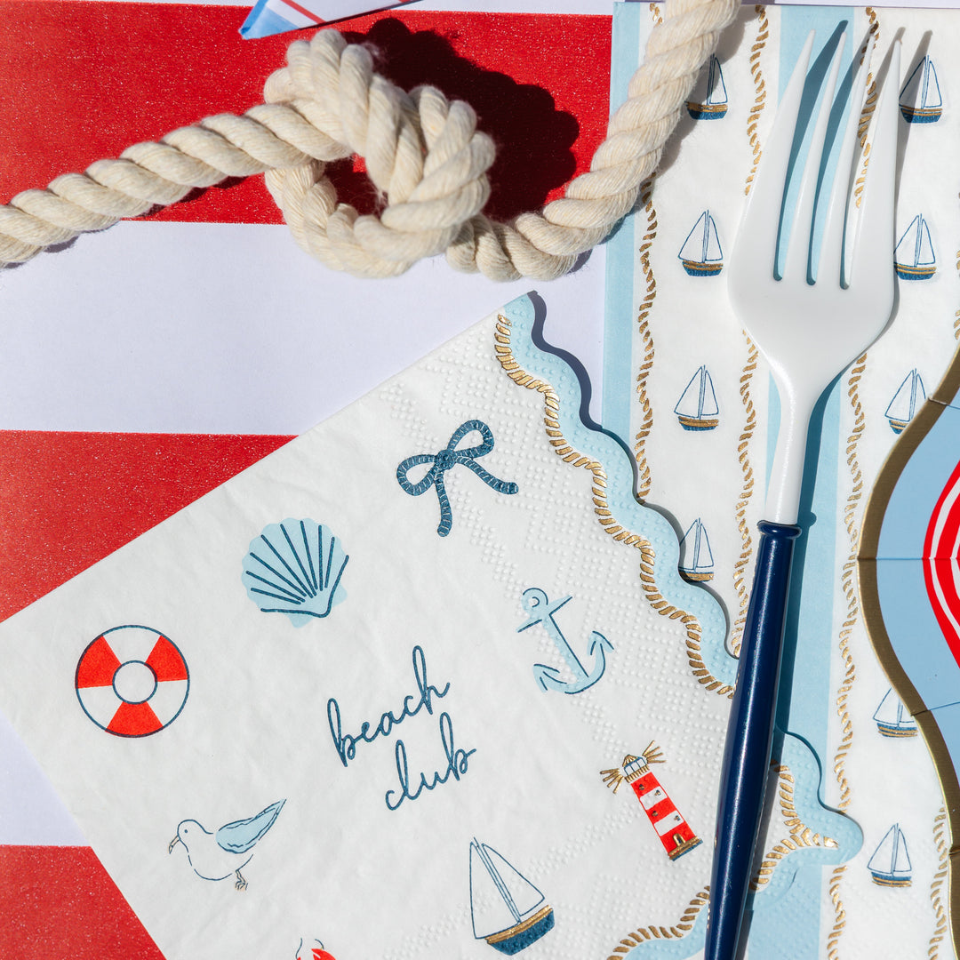 Sailing Napkin for Boat Party-Bonjour Fete Party Supplies