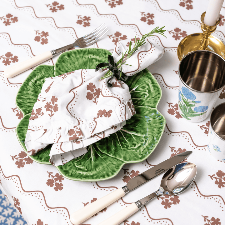 Beatrice Round Tablecloth with Ruffle