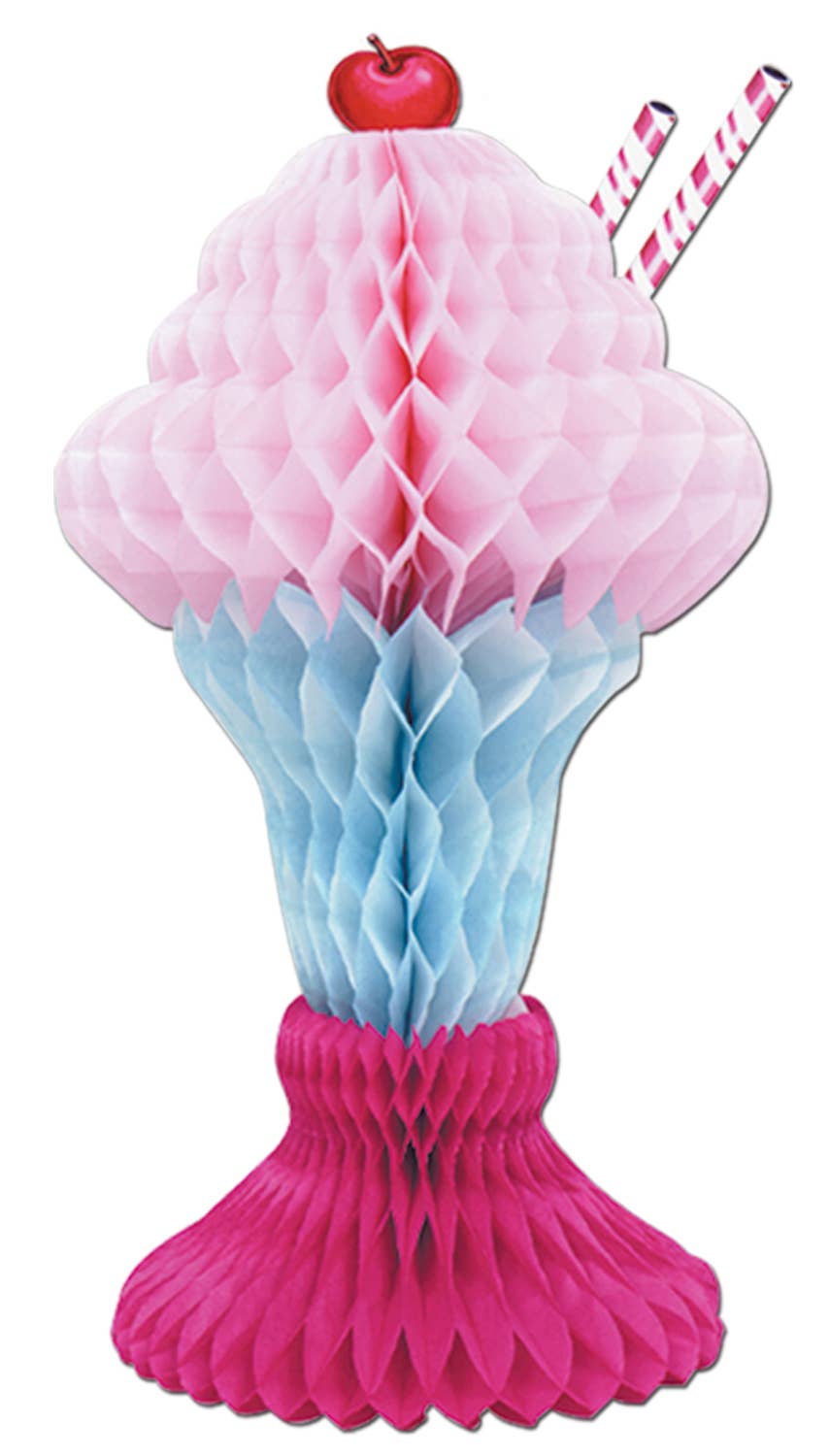 Tissue Ice Cream Sundae Beistle Tissue Ice Cream Sundae Bonjour Fete - Party Supplies