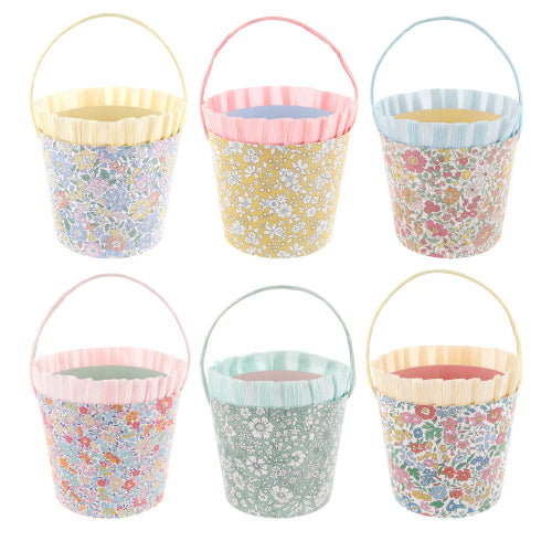 MERI MERI X LIBERTY PAPER BASKETS Meri Meri Easter Baskets MERI MERI X LIBERTY PAPER BASKETS Bonjour Fete - Party Supplies