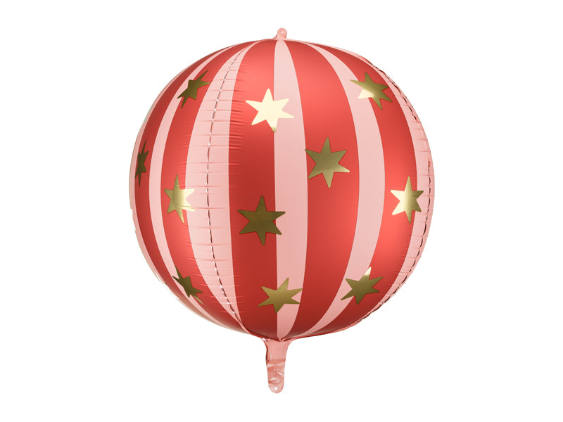 RED STARRY BALL FOIL BALLOON Party Deco Balloons RED STARRY BALL FOIL BALLOON Bonjour Fete - Party Supplies
