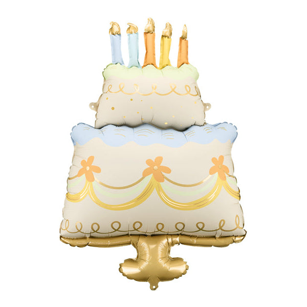 TIERED BIRTHDAY CAKE BALLOON Party Deco Balloon TIERED BIRTHDAY CAKE BALLOON Bonjour Fete - Party Supplies