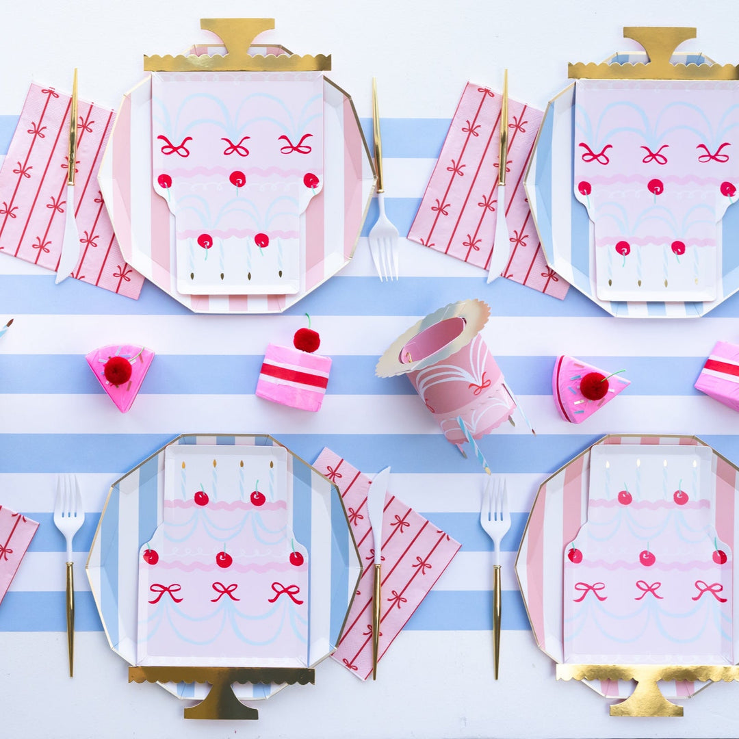 SIGNATURE BOW LARGE NAPKINS Bonjour Fete Napkins SIGNATURE BOW LARGE NAPKINS Bonjour Fete - Party Supplies