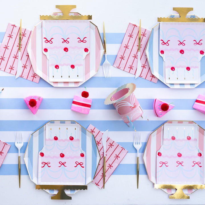 SIGNATURE BOW LARGE NAPKINS Bonjour Fete Napkins SIGNATURE BOW LARGE NAPKINS Bonjour Fete - Party Supplies