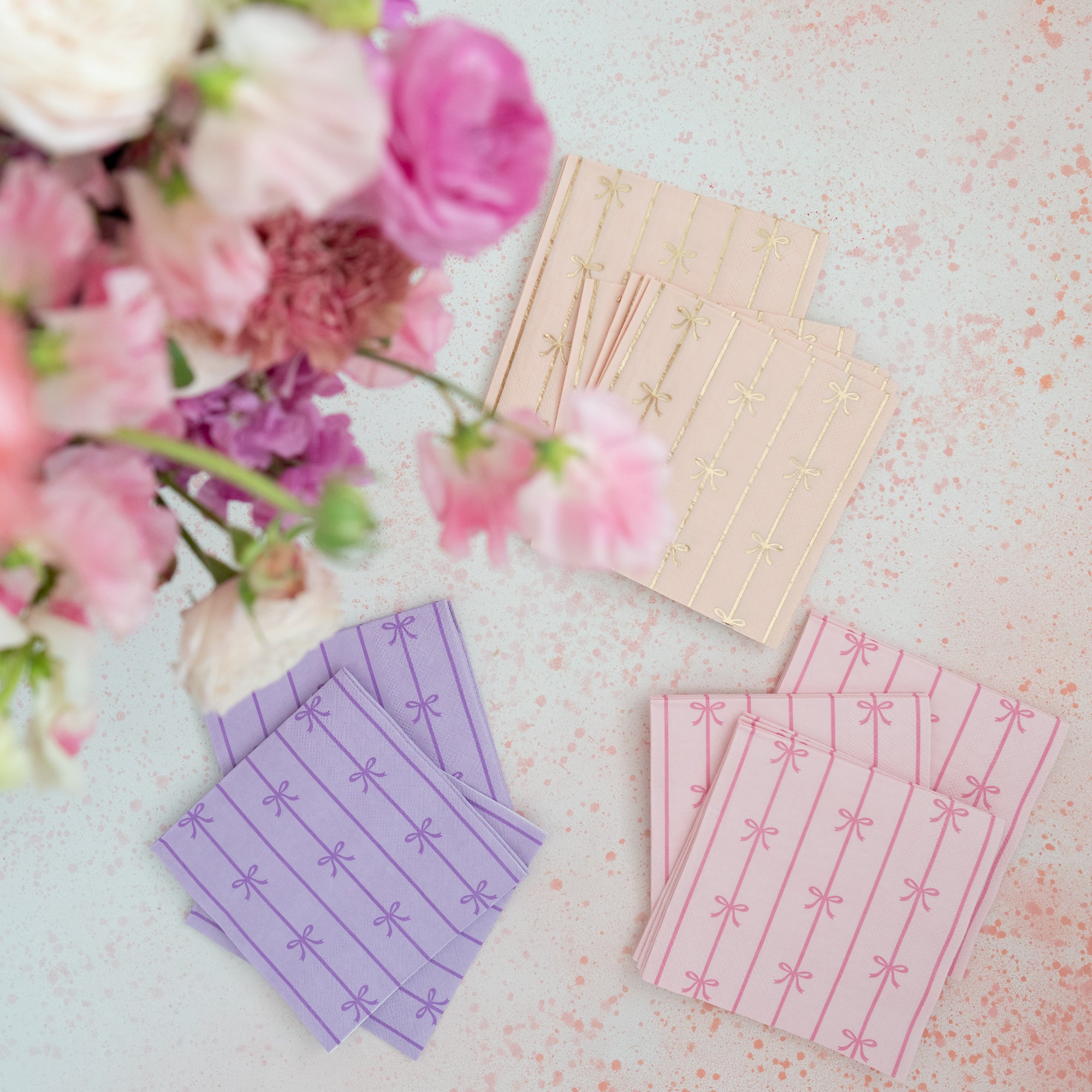 Bonjour Fête Bow Napkins - Thumbnail 3
