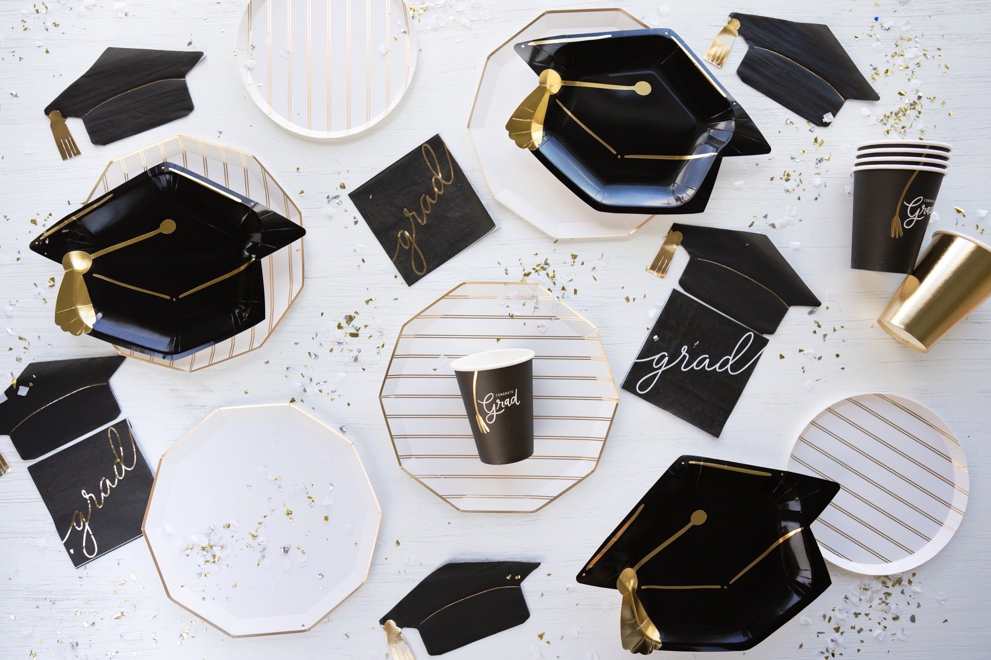 graduation party supplies black and white party modern party supplies