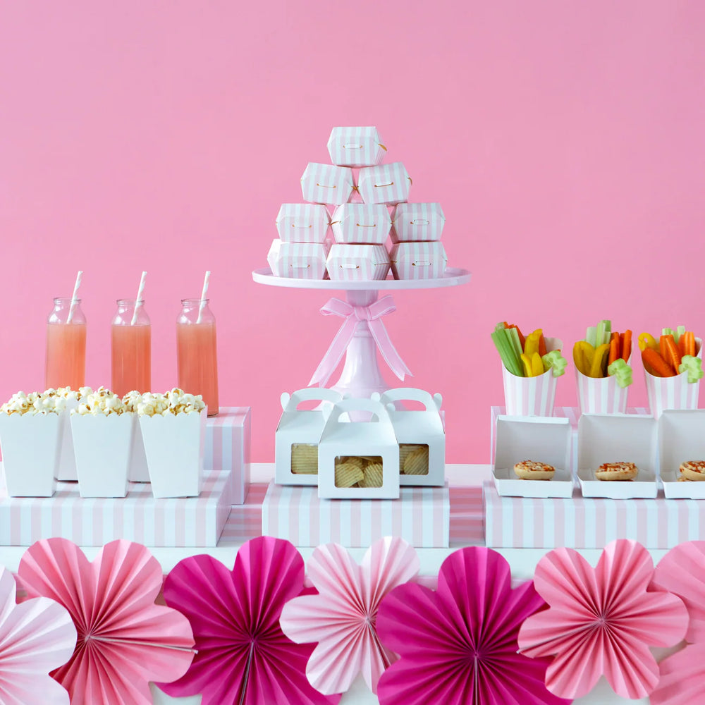 LARGE PETAL PINK MELAMINE CAKE STAND Bonjour Fete Cake Stand LARGE PETAL PINK MELAMINE CAKE STAND Bonjour Fete - Party Supplies