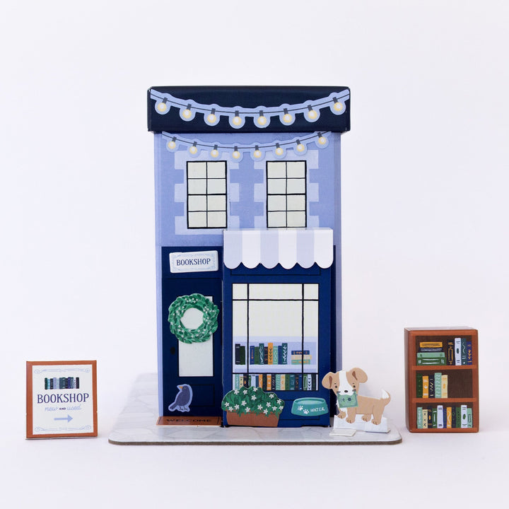 Tiny Bookshop Craft Kit Make It Cute, LLC Craft Kit Tiny Bookshop Craft Kit Bonjour Fete - Party Supplies