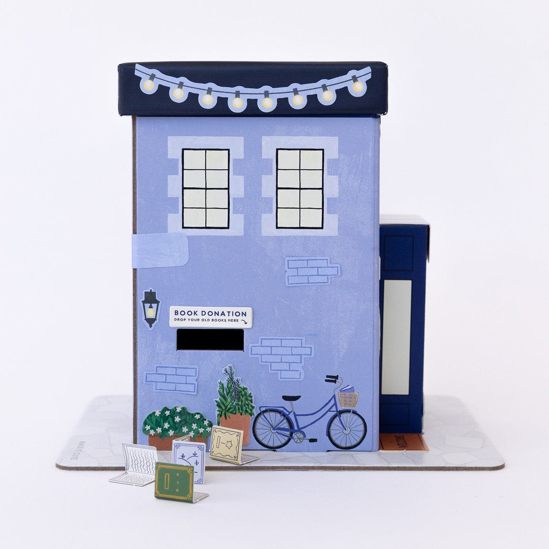 Tiny Bookshop Craft Kit Make It Cute, LLC Craft Kit Tiny Bookshop Craft Kit Bonjour Fete - Party Supplies