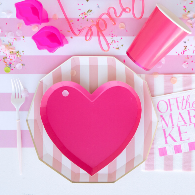 FANCY BLUSH PINK AND WHITE CUTLERY Sophistiplate Cutlery FANCY BLUSH PINK AND WHITE CUTLERY Bonjour Fete - Party Supplies