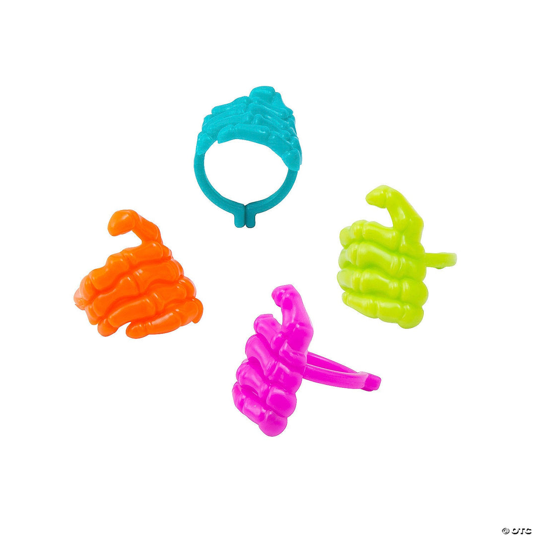 SKELETON HAND RING Fun Express Halloween Party Favors & Boo Baskets SKELETON HAND RING Bonjour Fete - Party Supplies