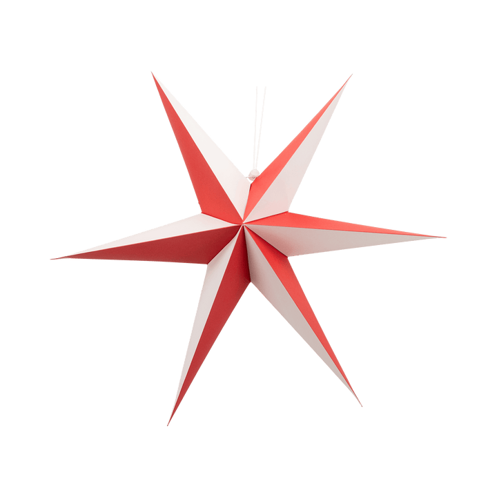 Red Cream 3D Hanging Stars