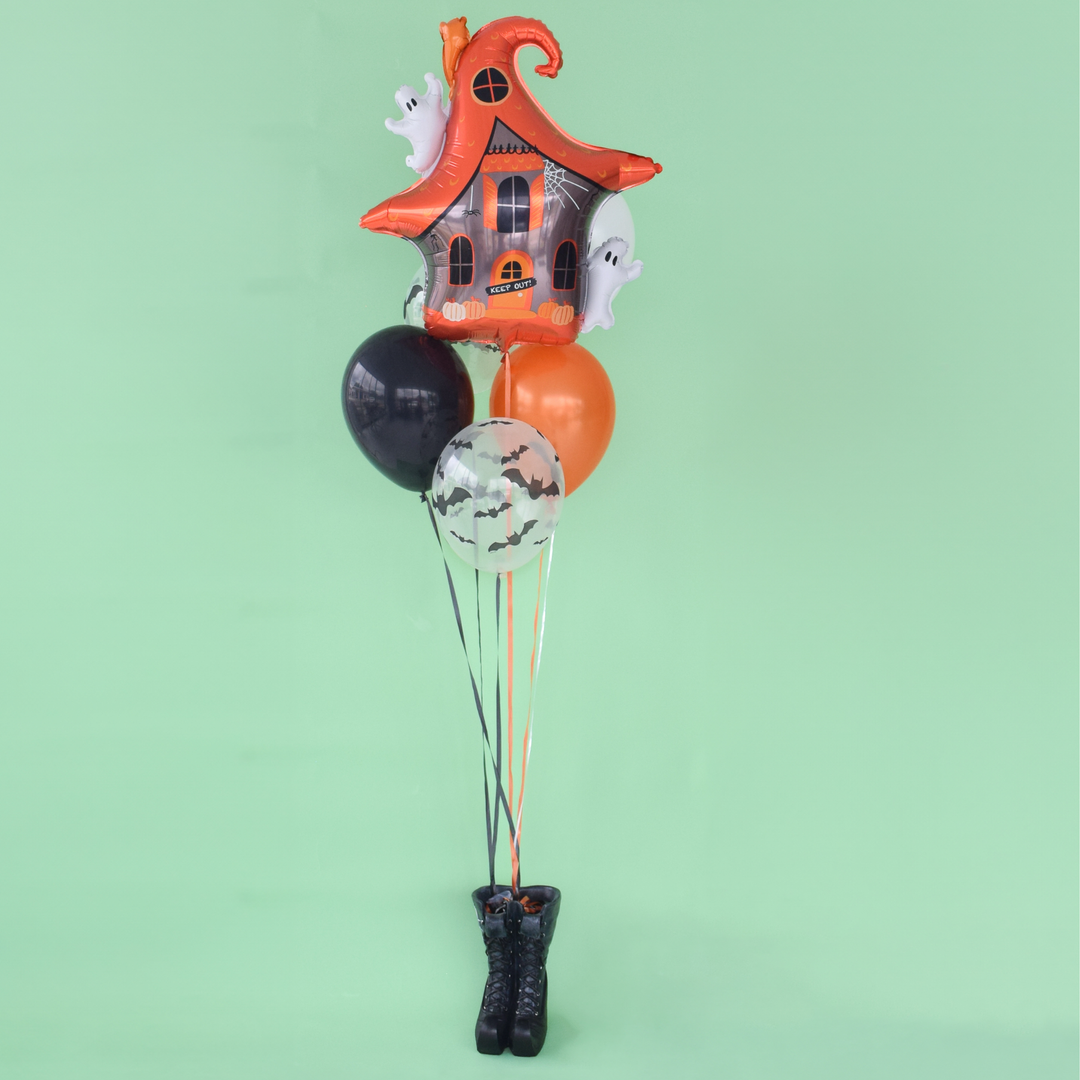 Trick or Treat Street Haunted House Mylar Balloon Jollity & Co. + Daydream Society Trick or Treat Street Haunted House Mylar Balloon Bonjour Fete - Party Supplies