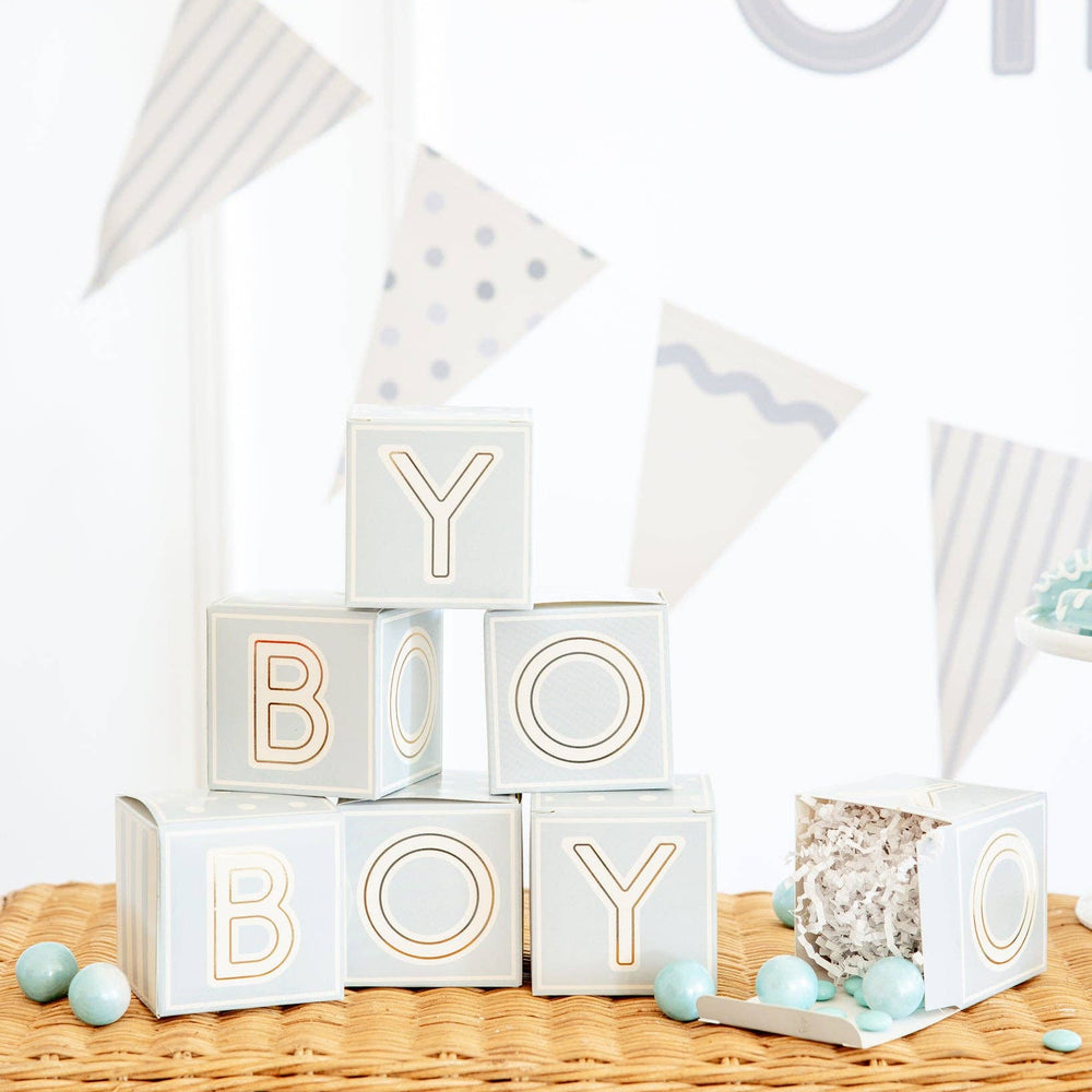 BAB1110 - Blue Block Treat Box My Mind’s Eye BAB1110 - Blue Block Treat Box Bonjour Fete - Party Supplies